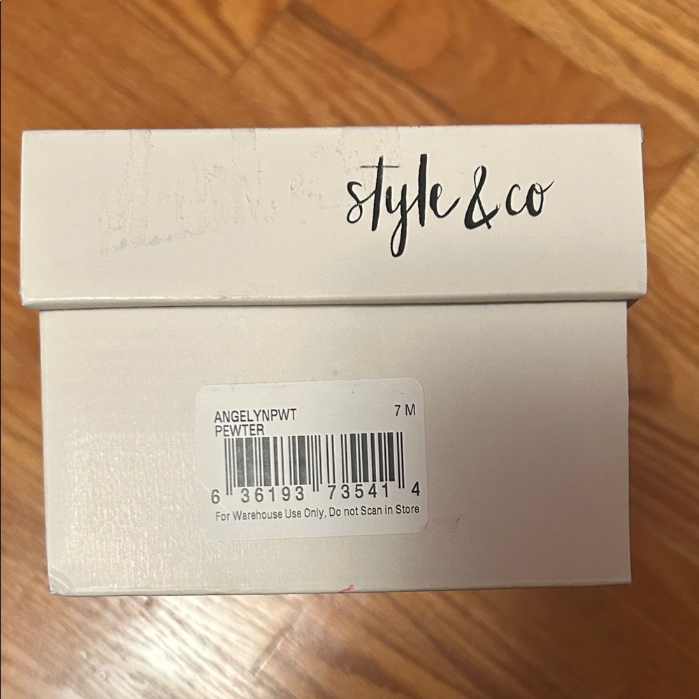 Style & Co. Pewter Footwear